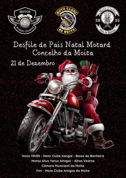 Pai Natal Motard Solidario Desfile De Pais Natal Motard