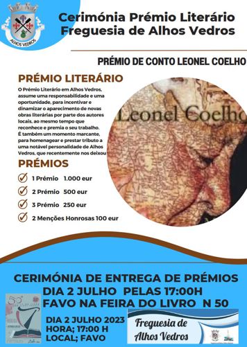 Cerimonia Premio Literario Alhos Vedros