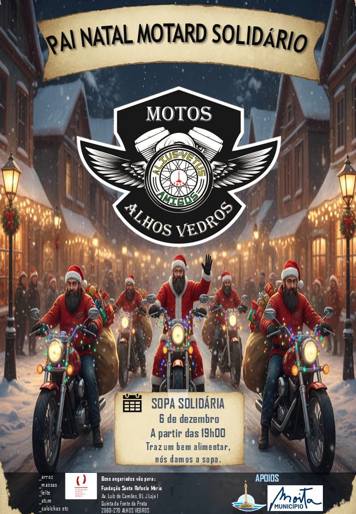 Pai Natal Motard Solidario Sopa Solidaria