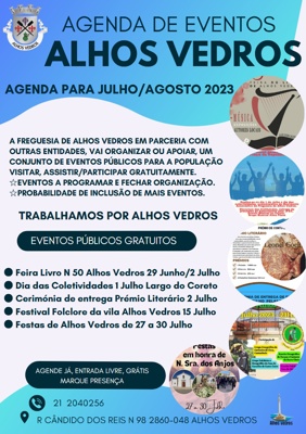 Agenda Eventos Alhos Vedros Jul Ago