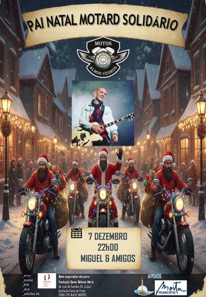 Pai Natal Motard Solidario Miguel E Amigos